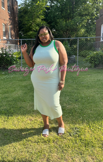 Zoey Striped Maxi Dress
