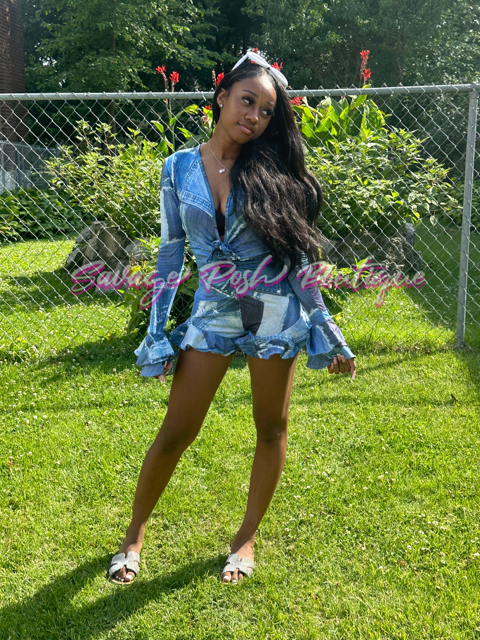 Denim Diva Romper