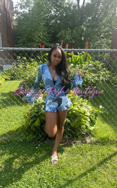 Denim Diva Romper