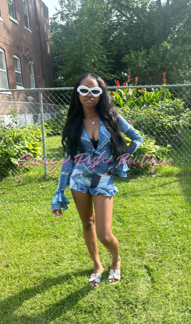 Denim Diva Romper